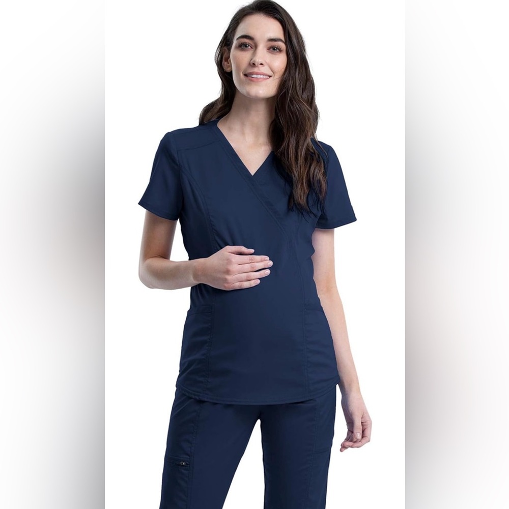 Cherokee Maternity Scrub Top